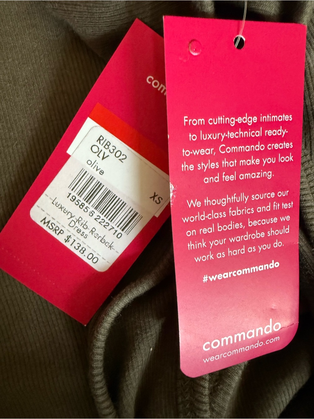 Commando Olive Racerback Maxi Dress - Picture 3 of 4